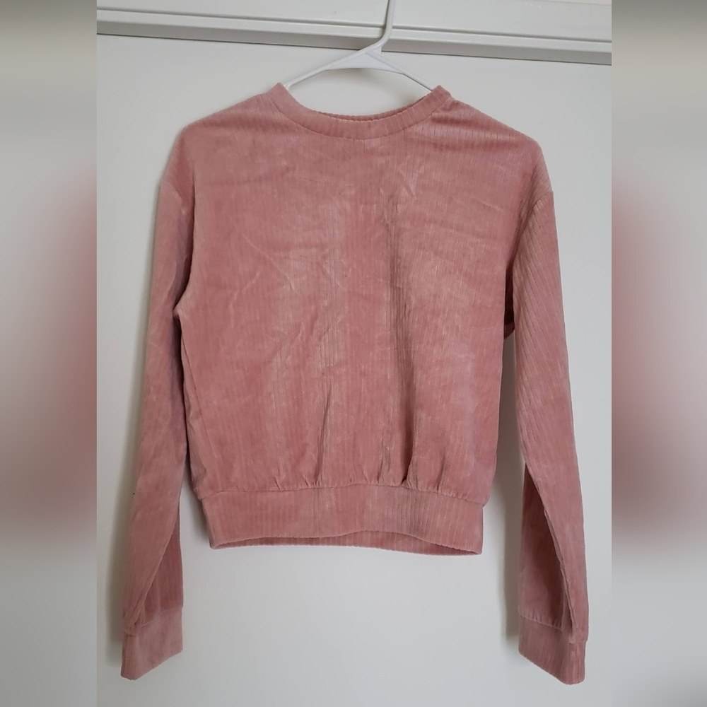 Womens XS Divided Long Sleeve Ribbed Crewneck Top